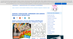 Desktop Screenshot of juegosyeducacion.com